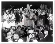 Silver Halide Photo Of Evangelist Aimee Semple McPherson With Friends And Family