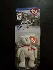 RARE Ty Beanie Baby Maple The Bear NIB Tag 1993 Box 1999 McDonalds