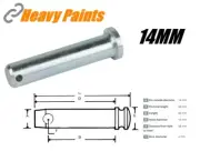 Excavator Linkage Digger Bucket Pin Tractor Pin 14mm x 58mm Zinc Plated