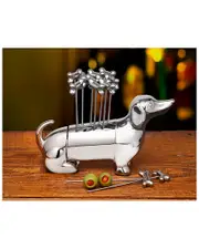 Godinger Dachshund Cocktail Pick Set