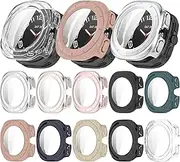 [10-Pack]Compatible with Samsung Galaxy Watch 7 Ultra Case, 47MM Smartwatch Cases Film Screen Protector Accessories, Bumper Protective Film for Galaxy Watch 7 Ultra 47MM