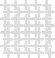 BUTIFULSIC 500pcs Tile Locator Floor Tile Positioning Spacers Tile Leveling System Tile Spacers for Leveling Tile Installation Levelers Tile Levelers Tile Spacers Small Pe White