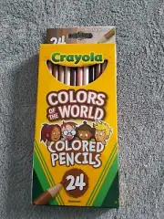 Crayola Colors of the World Colored Pencils 24pc Skin/Hair/Eyes/Multicultural
