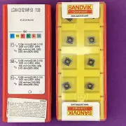 10pc SANDVIK LCMX 020204P - 53 Carbide Milling Inserts; 1120Machinist