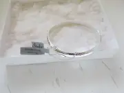 Beautiful Vtg Artisan Studio Modernist sterling Silver 925 Bangle bracelet