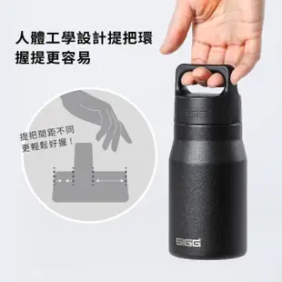 【SIGG】瑞士百年 SIGG 探險家保溫隨身杯 450ml - 質感霧(316不鏽鋼杯身、寬口、輕量)