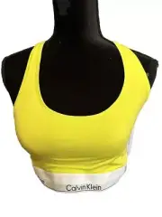 Calvin Klein Girls Yellow Underlined Bralette XL