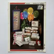 Vintage Anjo Etc. Encore ... Hooray For Holidays Cross Stitch Leaflet 1983