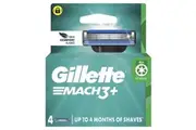 Gillette Mach 3+ Cartridges 4 Pack
