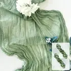 2 Pack Cheesecloth Table Runner 10Ft Gauze Table Runners Sage Green Cheese Cl...