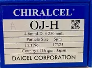 HPLC Column, Daicel Corporation, CHIRALCEL OJ-H, 250 x 4,6 mm, 5 µm, 17325