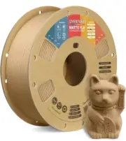 OVERTURE PLA Matte 3D Printer Filament 1.75mm Matte PLA 1kg Matte light Brown x2