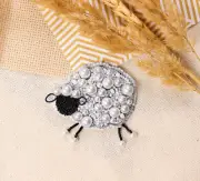 DIY Jewelry making kit "Curly sheep", Seed beaded brooch, Bead Embroidery Kit