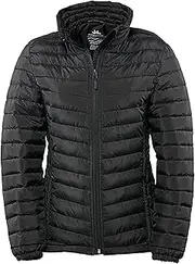 [Tee Jays] Womens/Ladies Zepelin Padded Jacket (UK Size: S) (Black)