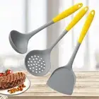 Scraper Baking Long-handled Soup Scoup Silicone Spoon Cooking Utensils Spatula