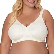 [Playtex] Women's 18 Hour Ultimate Lift and Support Wire Free Bra, Mother of Pearl, 38DD