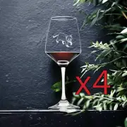 Red Panda Wine Glasses x4 Premium 12 Oz Personalize Animal Wildlife Gift NEW