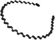 AIMALL 1PCS Sports Metal Wave Hoop Headband, Flexible & Durable Unisex Hair Band, Ideal for Men, Women, and Girls, Perfect for Sports & Daily Wear