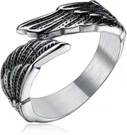 1 Only Adjustable guardian angel wings ring - Memorial Ring, Gift for her, Statement rings, Wome