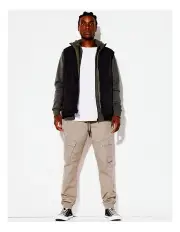[Kenji] Cady Cargo Jogger Pant in Camel
