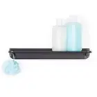 Better Living Aluminum Shower Glide Shelf/Caddy Black Rust-Proof Wall Mounted