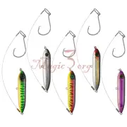 5pcs Fishing Catfish Float Rigs Ratting Line Lure Topwater Bait Rigs Circle Hook