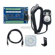 USB MACH3 5 Axis Driver Board Breakout Board with MPG Handwheel+Controller