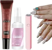 Nail Glue for Press On Nails, Fast Drying Nail Glue, Clear Nail Glue for Press Ons, Super Bond Nail Glue, Instant Drying Nail Glue, Quick Setting Nail Glue, Easy Apply Nail Glue