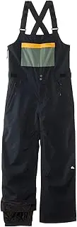 [Quiksilver] Boy's Mash Up Bib (Big Kids) True Black SM (10 Big Kid), True Black, Small