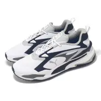 在飛比找Yahoo奇摩購物中心優惠-Puma 高爾夫球鞋 GS-Fast 男鞋 白 藍 防水鞋面