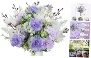 Artificial Flowers, Silk Faux Flowers Chamomile Lilac Lavender Tuberose