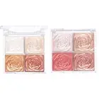 Women Girls Shadow Powder Blush Blush And Highlighter Palette Four Color 1Pc
