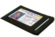 BLACK MENS LEATHER THIN SLIM SIMPLE Wallet Holder Credit 4 Card ID Front Pocket
