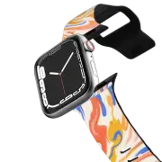 Apple Watch Series 4-6, SE (44mm) Impact Band Retro Rainbow Marble 2