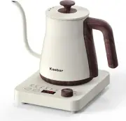 Electric Kettles, 1000W Gooseneck Electric Kettle with 6 Temperature Control Pre
