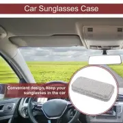 Car Sunglasses Case Universal Clay,Rhinestones White 17x7.5cm 1 Pcs