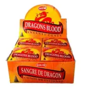 HEM Incense 120 Cones Meditation Aroma Dragon Blood Home Fragrance