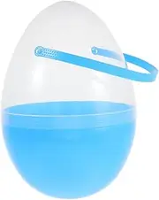 Cabilock Easter Eggs, Jumbo Eggs with Handles, 10 Inch Egg Shaped Containers, Fillable Plastic Eggs for Easter DIY Hunt Decoration Party Supplies