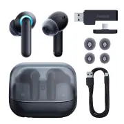 Baseus AeQur TWS Earbuds bluetooth V5.3 Earphone 25ms Low Latency A+C Dual-Connection 3D Spatial Audio & 360° Sound Head