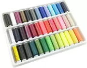 39 Spools Sewing Thread Assorted Color Polyester Sewing Thread Set for Quilting