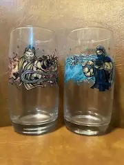 Rare Mortal Kombat Scorpion Sub-Zero Glass Monkish Fidens Other Half Tree House