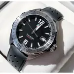 TAG HEUER FORMULA 1 黑色面錶盤 黑色橡膠錶帶 石英 男士手錶 WAZ1112.FT8023 豪雅F1