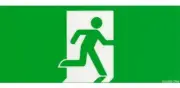 Stanilite QUICKFIT PICTOGRAPH DIFFUSER 10W Ceiling Mount, Single Sided, Green