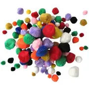 Little Learner Pom Poms Assorted 500 Pack