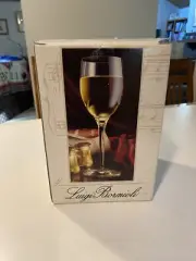 Luigi Bormioli Rigoletto White Wine Glasses Set Of 4 9 Oz NIB