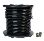 Schieffer 3/8" x 300' 4000 PSI Thermoplastic Sewer Jetter Hose & 8.0 Nozzles
