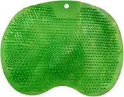 Wall Mounted Back Scrubber, Foot Massage Pad, Shower Foot & Back Scrubber, Silicone Bath Brush with Suction Cups, Bathroom Wash Foot Mat Exfoliating Dead Skin Foot Brush (Green, One size)