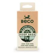 Beco Compostable Plant Based Poop Bags (96 Pack) | For Dogs
