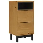 FLAM Bedside Table Drawer Storage Side Cabinet Bedroom Nightstand Solid Wood