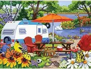 Bits and Pieces - 500 Piece Jigsaw Puzzle for Adults 18" X 24" - The Old Campground - 500 pc Jigsaws by Artist Nancy Wernersbach